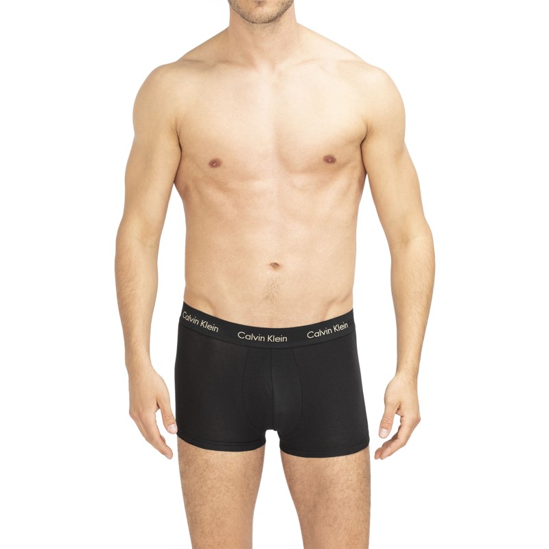 CalvinKlein_3erSet_LowRiseTrunks_Schwarz_mitverschiedenfarbigemWebbund