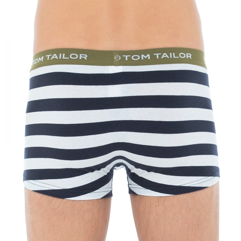 TomTailor_3-erSet_Trunks_Blau,Weiß&Khaki_gestreift