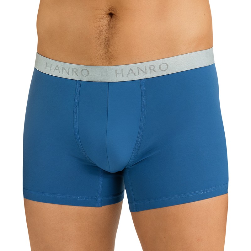 Hanro_2-erSet_Trunks_Blau_&_Schwarz