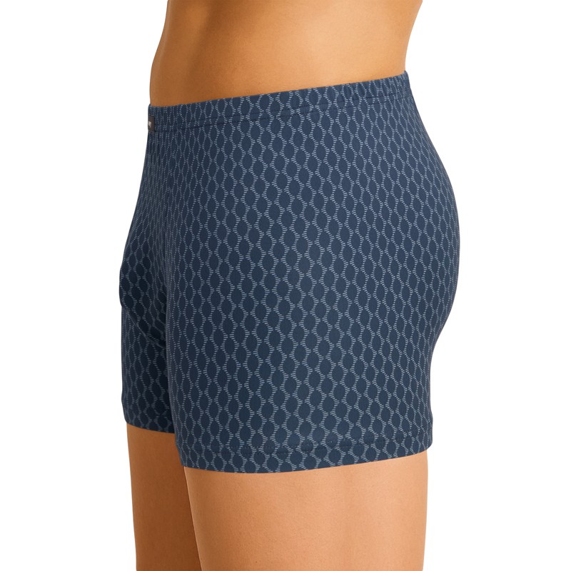 Boxerman_Mey_Trunk_Shorty_Blau_mit_All-Over_Print