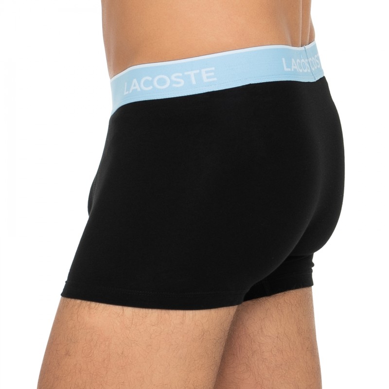 Lacoste_3-erSet_Trunks_Schwarz_mitverschiedenfarbigemWebbund
