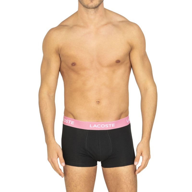 Lacoste 5-er Set Trunks Schwarz mit verschiedenfarbigem Webbund