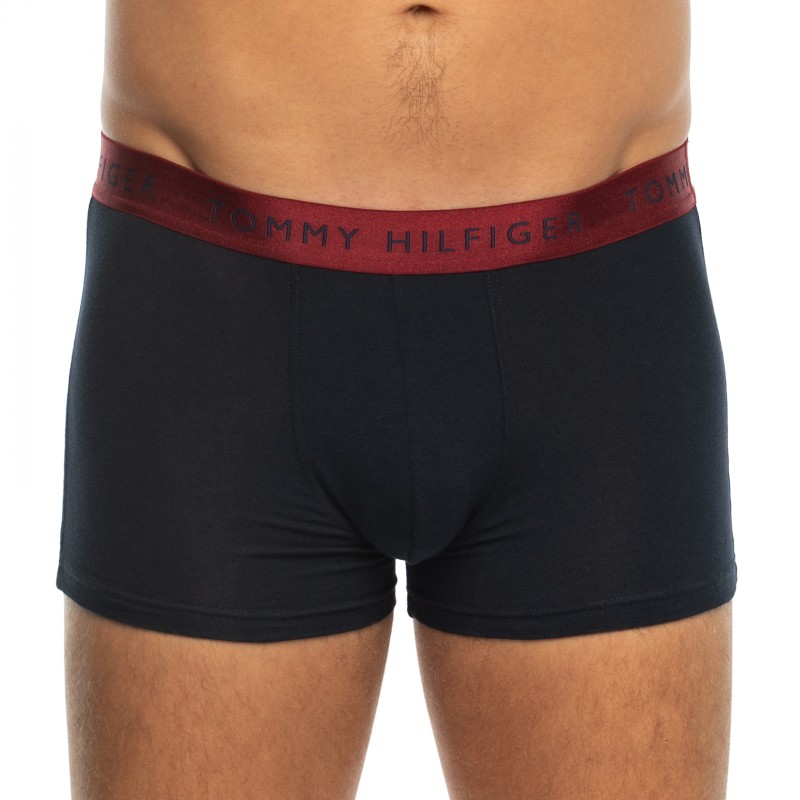 TommyHilfiger_3-erSet_Trunks_Blau_mitverschiedenfarbigemWebbund