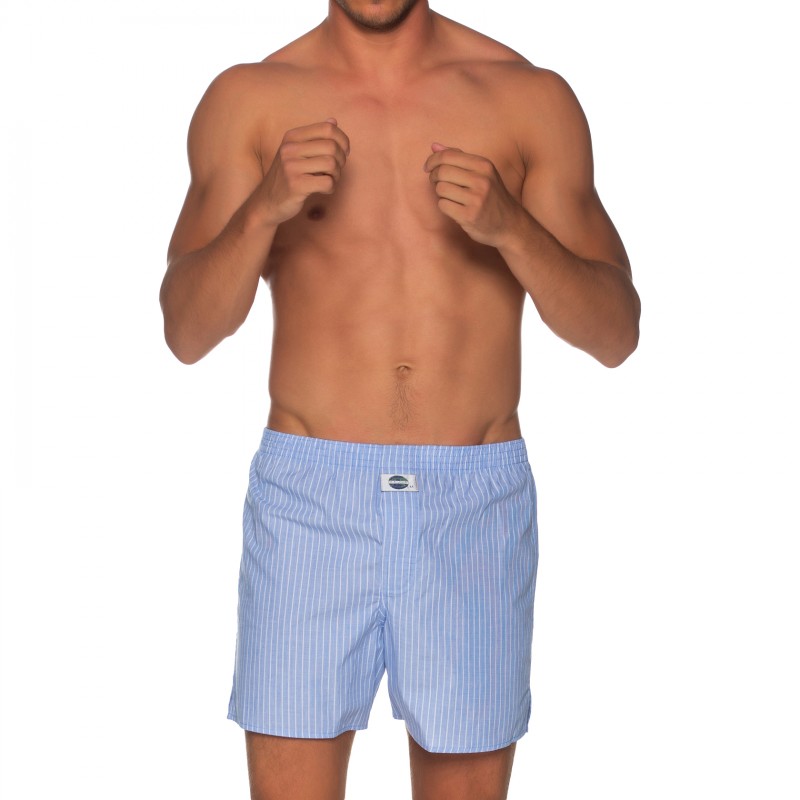 Boxerman_Herrenunterwäsche_D.E.A.LInternational_Boxershorts_Blau_gestreift