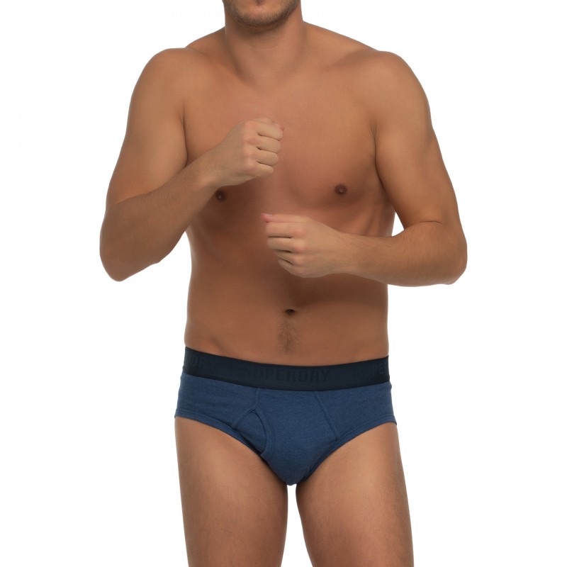 Boxerman_Herrenunterwäsche_Superdry_3-er Set_Slips_Blau