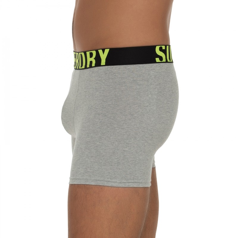Boxerman_Herrenunterwäsche_Boxershorts_Superdry_2-er Set_Trunks_Anthrazit & Hellgrau