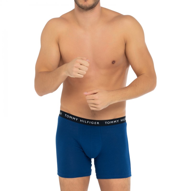 TommyHilfiger_3-erSet_Trunks_Blau&Rot