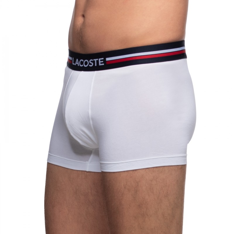 Boxerman_Herrenunterwäsche_Boxershorts_Lacoste_3-er Set_Trunks_Blau & Weiß