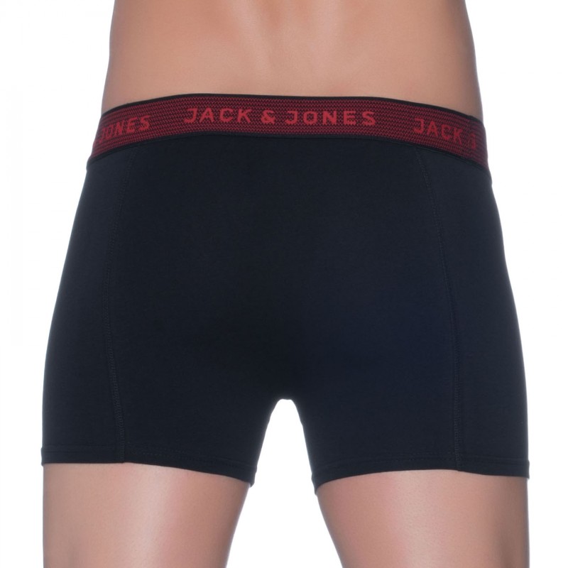 Jack & Jones 3-er Set Trunks Schwarz
