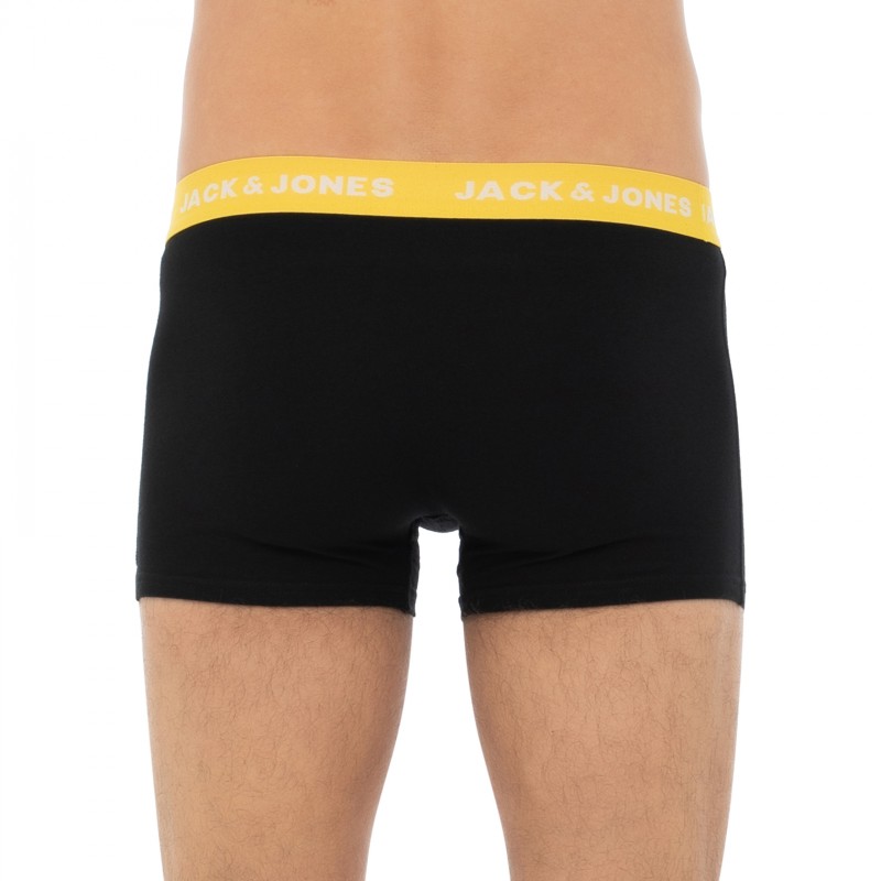 Jack&Jones_7-erSet_Trunks_Schwarz_mitverschiedenfarbigemWebbund