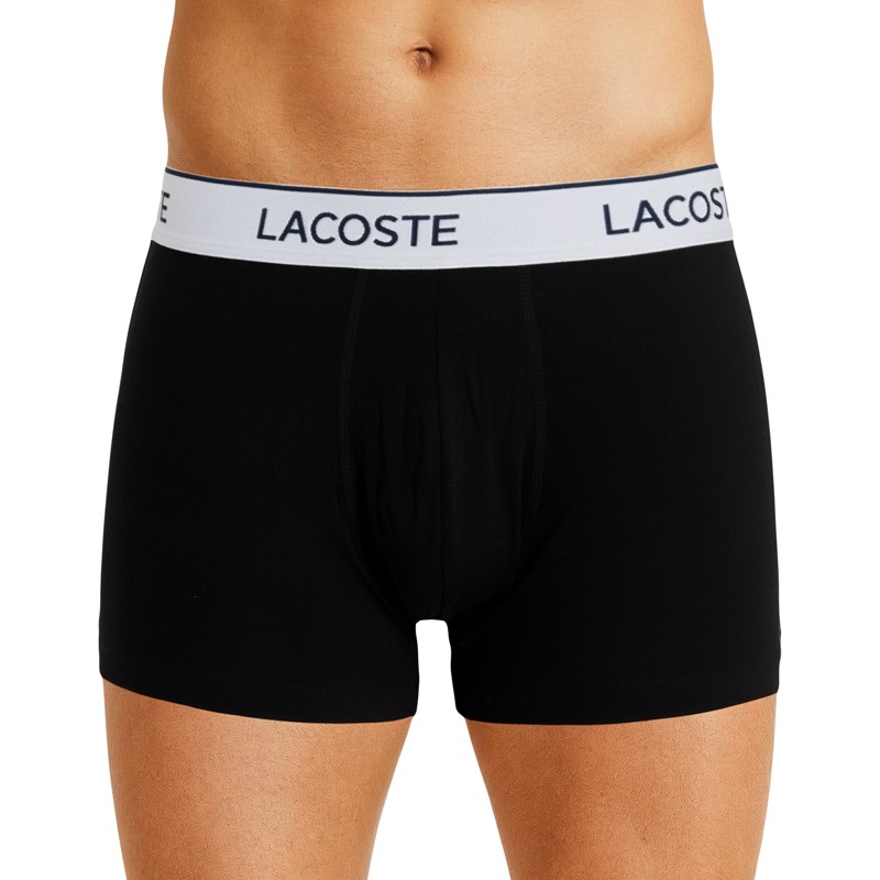 Boxerman_Herrenunterwäsche_Boxershorts_ Lacoste_3-er Set_Trunks_Schwarz