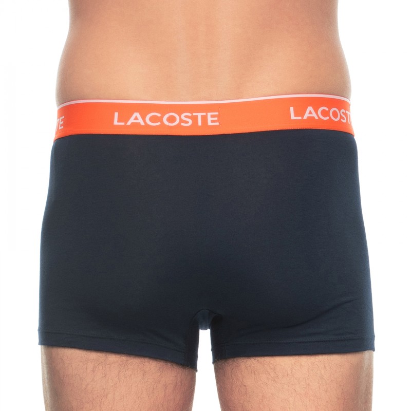 Lacoste 3-er Set Trunks Blau mit verschiedenfarbigen Webbund