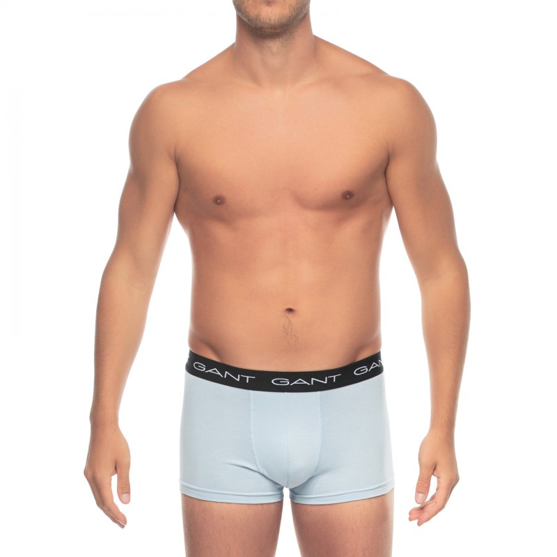 GANT_3-erSet_Trunks_Schwarz,Grau&Hellblau