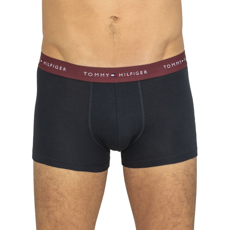 TommyHilfiger_3-erSet_Trunks_Blau_mitverschiedenfarbigemWebbund