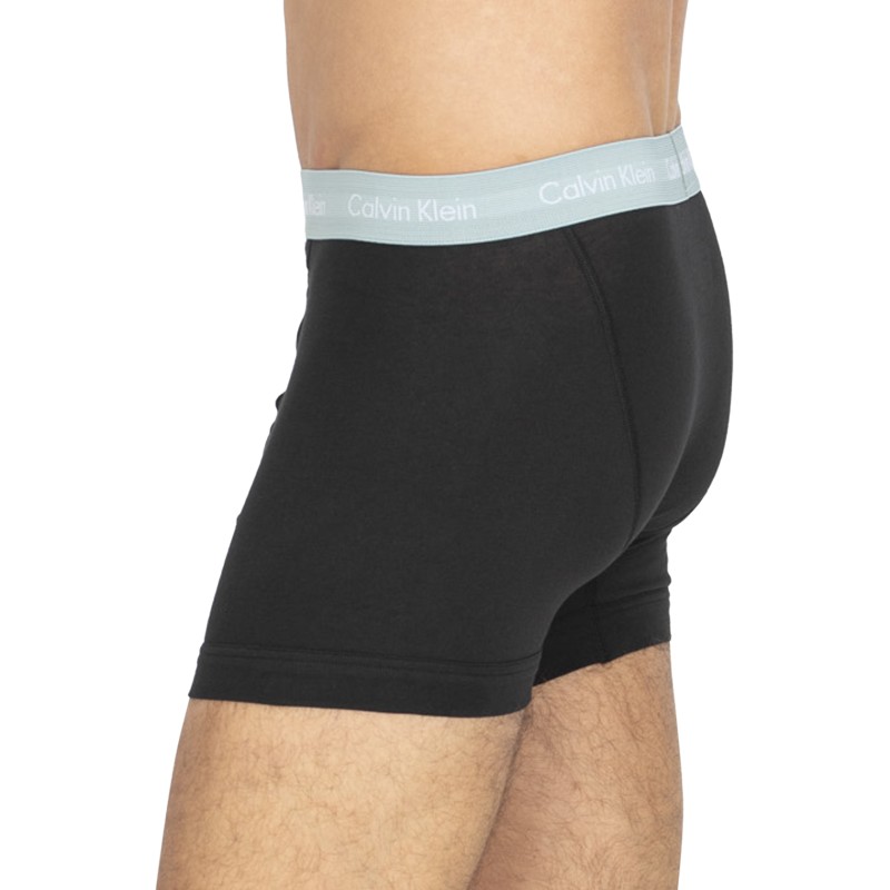 CalvinKlein_3-erSet_Trunks_Schwarz_verschiedenfarbigerWebbund