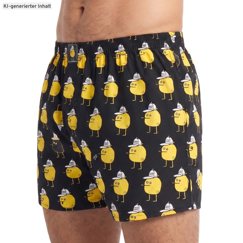 LousyLivin_3-erSet_Boxershorts_Schwarz_mitMotiv