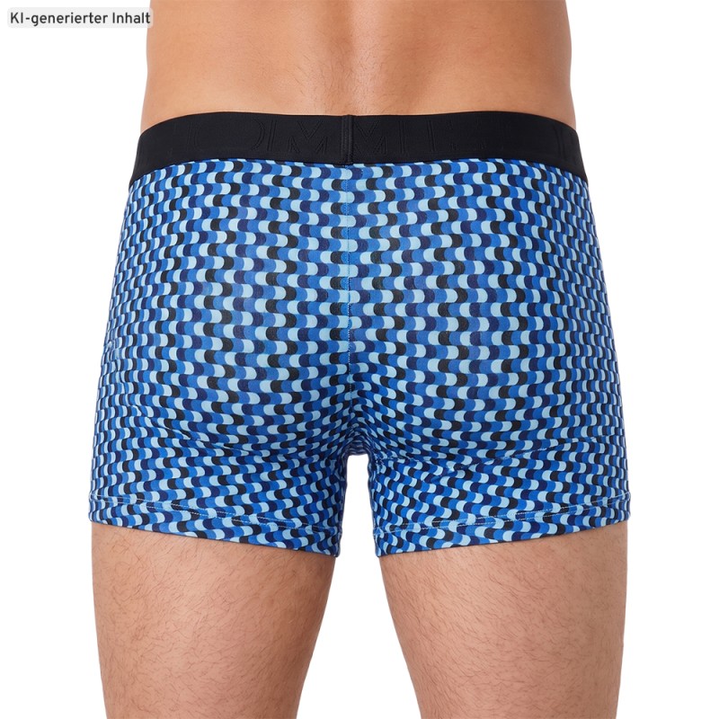 HOM_3-erSet_BoxerBriefs_Schwarz_Blau_mitMuster