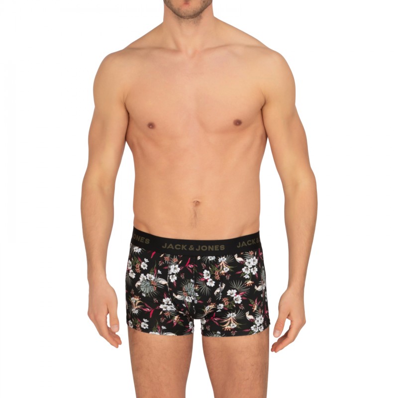 Jack & Jones_3-er Set_Trunks_Schwarz_mitMotiv