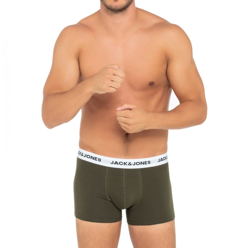 Jack & Jones_5-er Set_Trunks_Schwarz Blau Grün & Grau