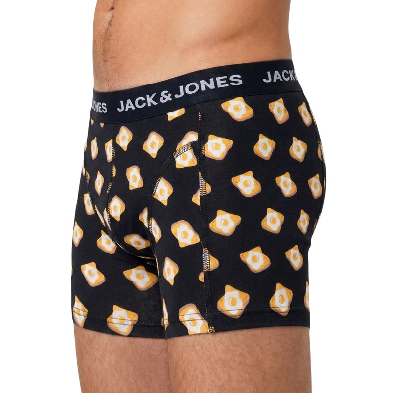 Jack & Jones 3-er Set Trunks Schwarz verschiedene Muster
