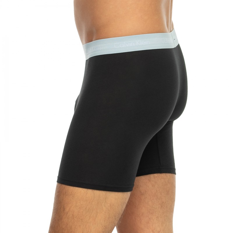 CalvinKlein_3-erSet_BoxerBriefs_Schwarz_mitverschiedenfarbigemWebbund