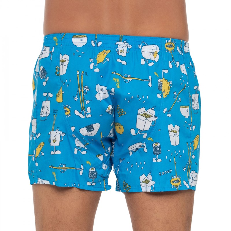 Boxerman_Herrenunterwäsche_Lousy Livin_2 Set_Boxershorts_Blau Lila_Motiv