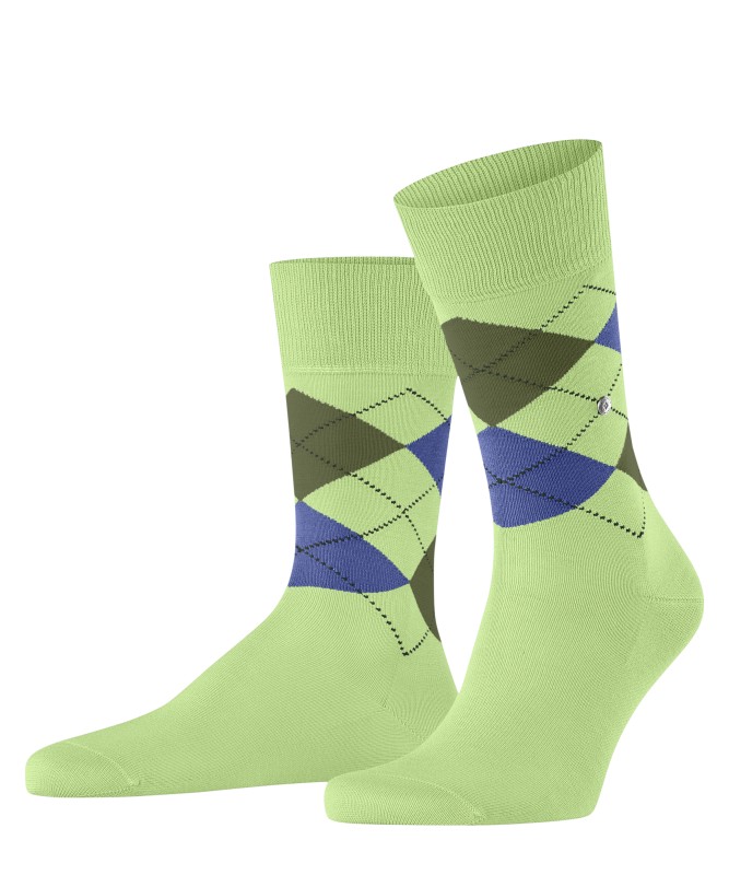 Burlington Socken Hellgrün mit Argyle-Muster günstig online kaufen
