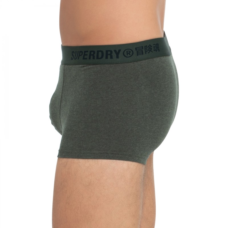 Superdry_2-er Set_Boxer Trunks_Schwarz Dunkelgrün