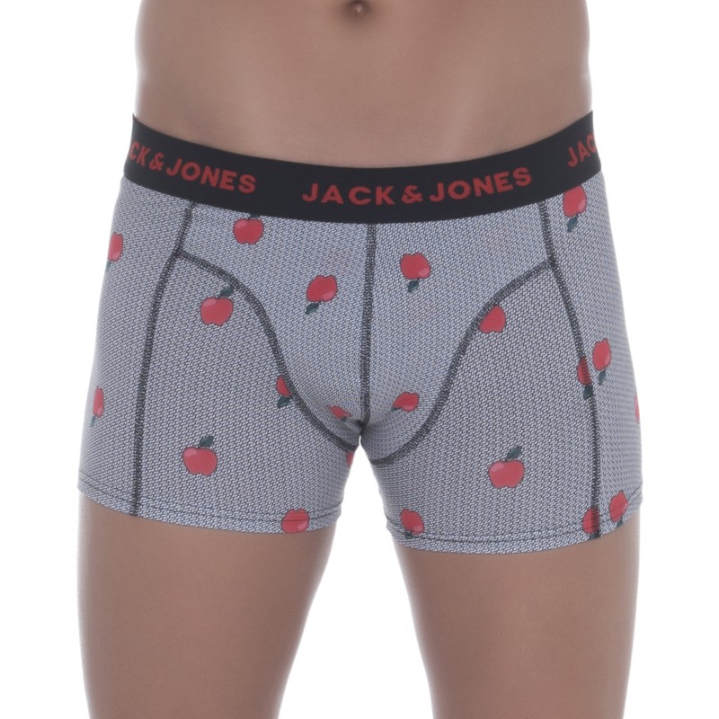 Jack&Jones_3-erSet_Trunks_Schwarz&Weiß_mitfruchtigemPrint