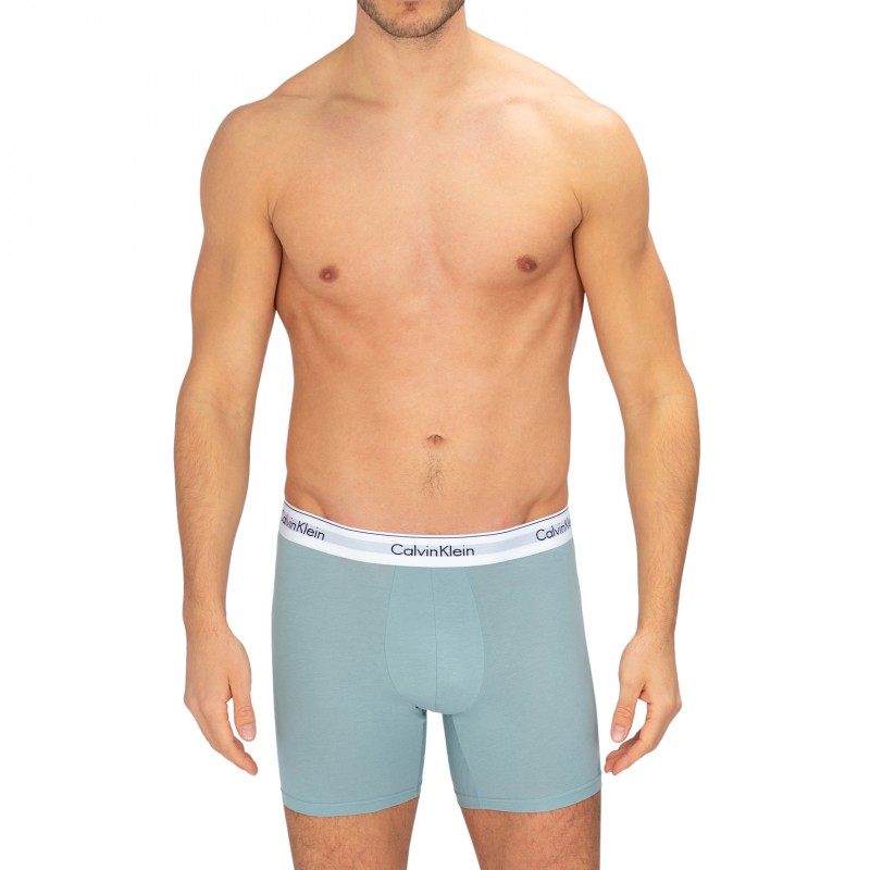 CalvinKlein_5-erSetBoxerBriefs_Türkis,Beige,Blau,Hellblau,Grau
