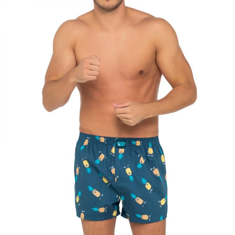 LousyLivin_2-erSet_Boxershorts_Blau_mitPrint