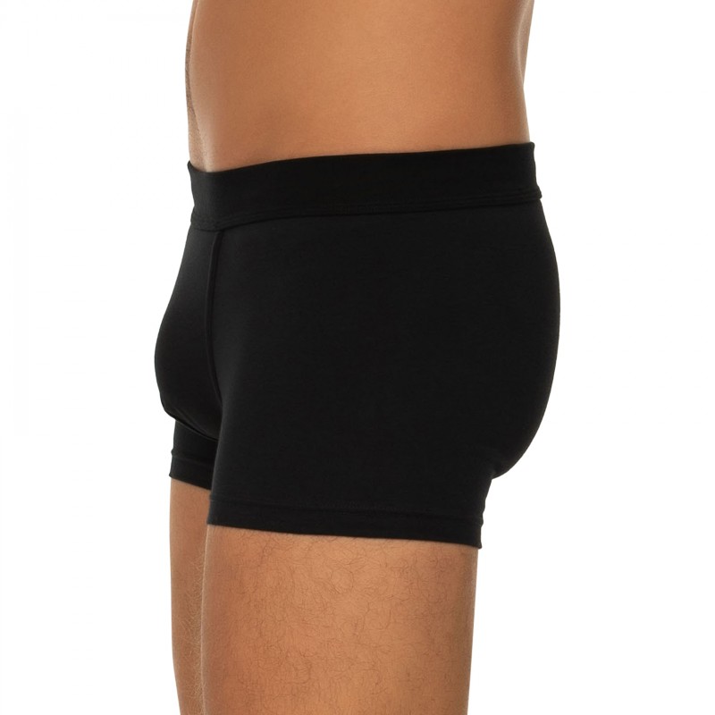 Boxerman_Herrenunterwäsche_Boxershorts_Seidensticker_3-er Set_Trunks_Grau Schwarz & Gestreift