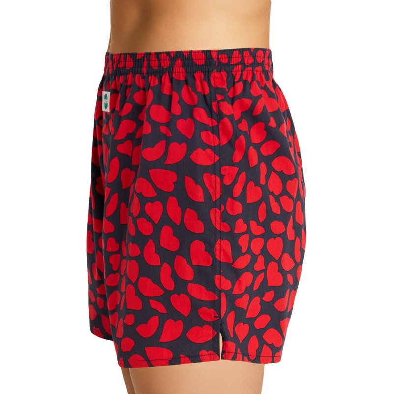 D.E.A.LInternational_Boxershorts_Herzen_&_Kussmünder_Motiv