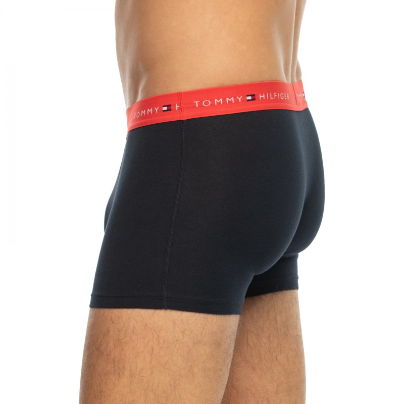 TommyHilfiger_3-erSet_Trunks_Blau_mitverschiedenfarbigemWebbund