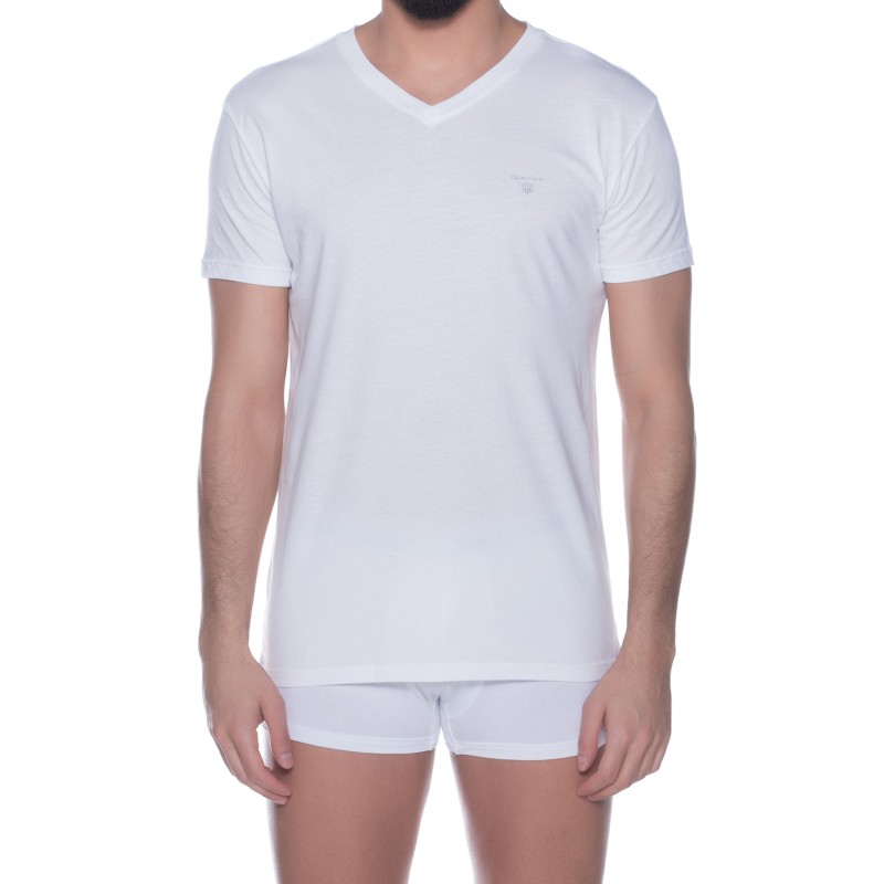GANT_2-erSet_V-Neck_T-Shirts_Weiß