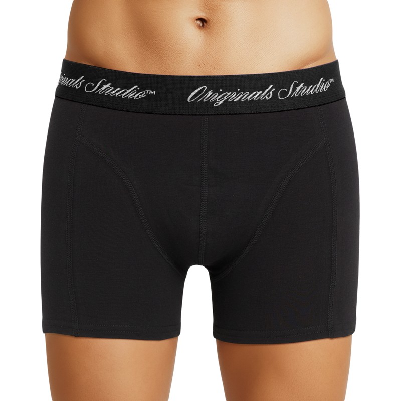 Jack & Jones 3-er Set Trunks Schwarz Hellbau Hellgrau