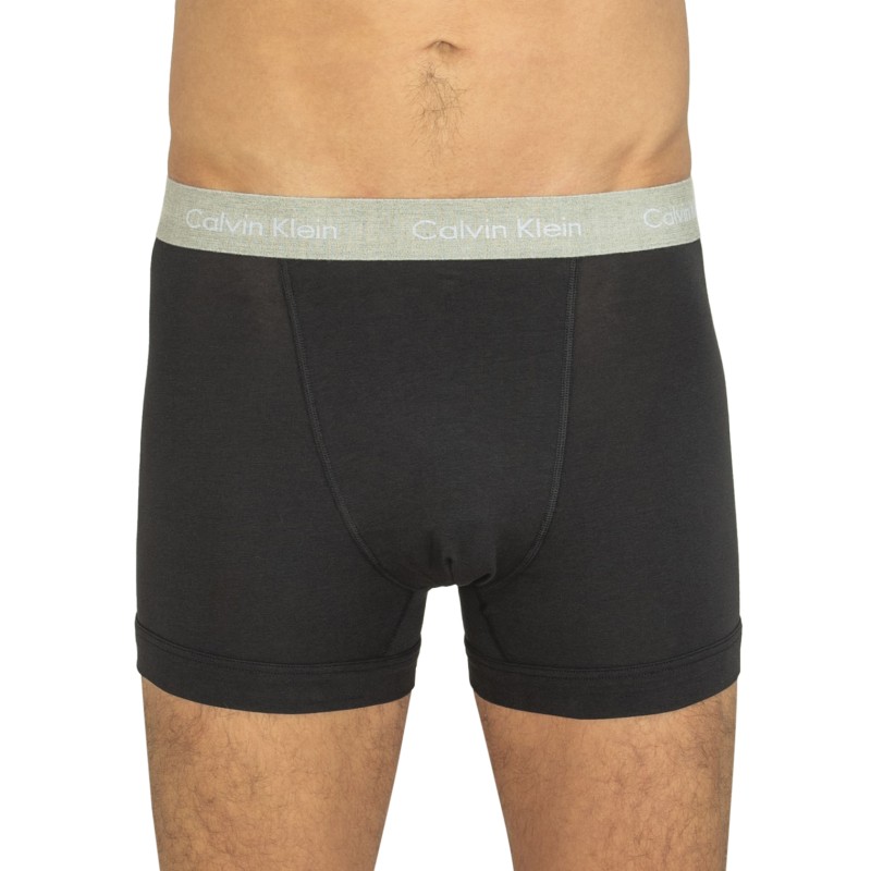 CalvinKlein_3-erSet_Trunks_Schwarz_verschiedenfarbigerWebbund