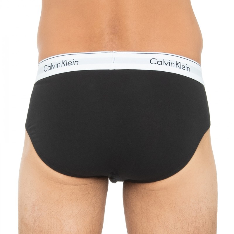 Boxerman_Herrenunterwäsche_Calvin Klein_3-er Set_Slips_Grau Weiß & Schwarz