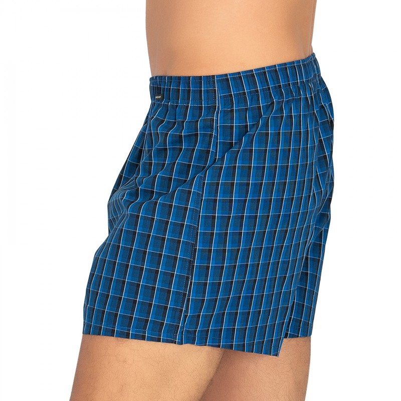 Schiesser_2-erSet_Boxershorts_Dunkelblau&Blau_kariert