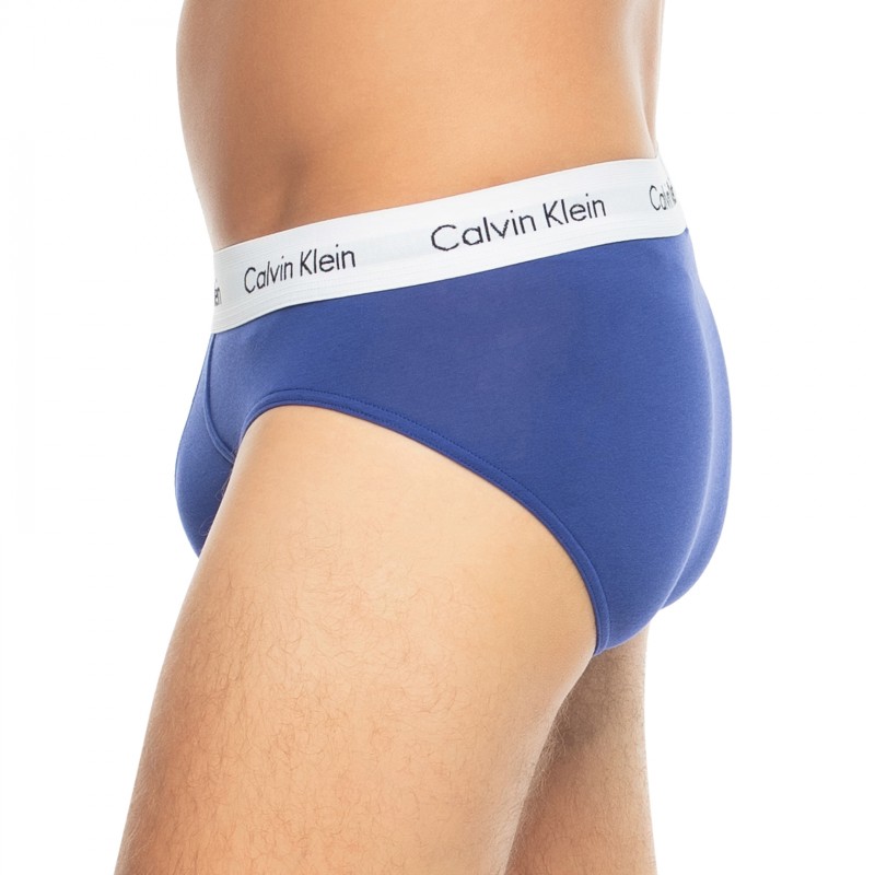 CalvinKlein_3-erSet_Slips_Schwarz,Beige&Lila