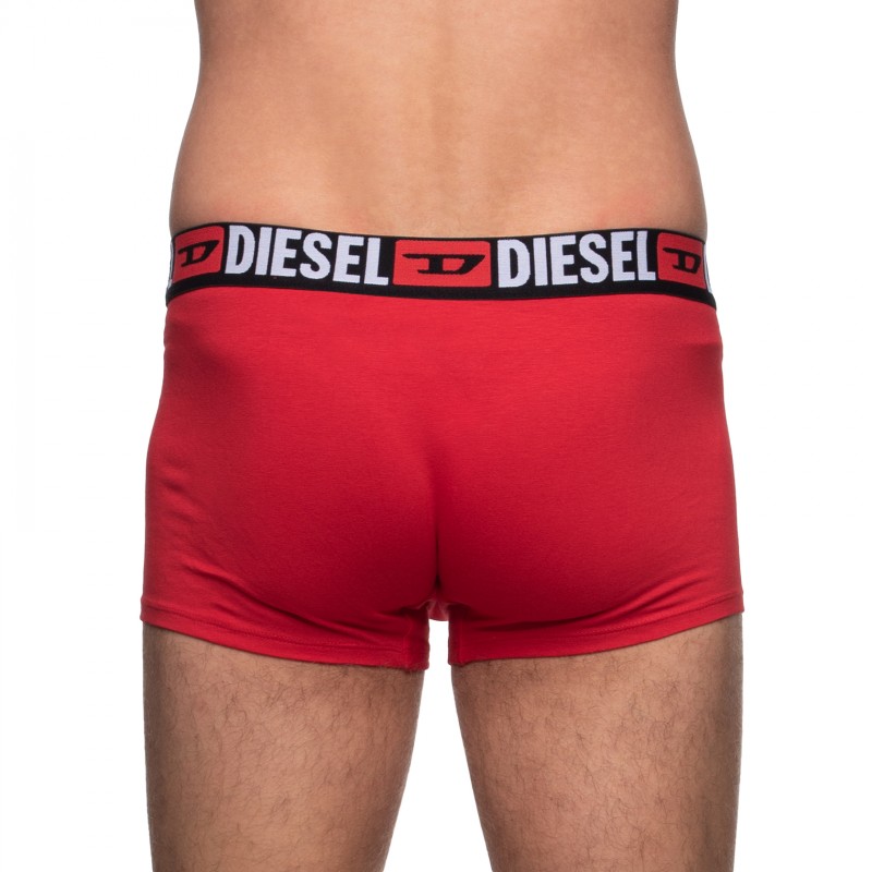 Boxerman_Herrenunterwäsche_Boxershorts_Diesel_3-er Set_Trunks_Schwarz Grau & Rot