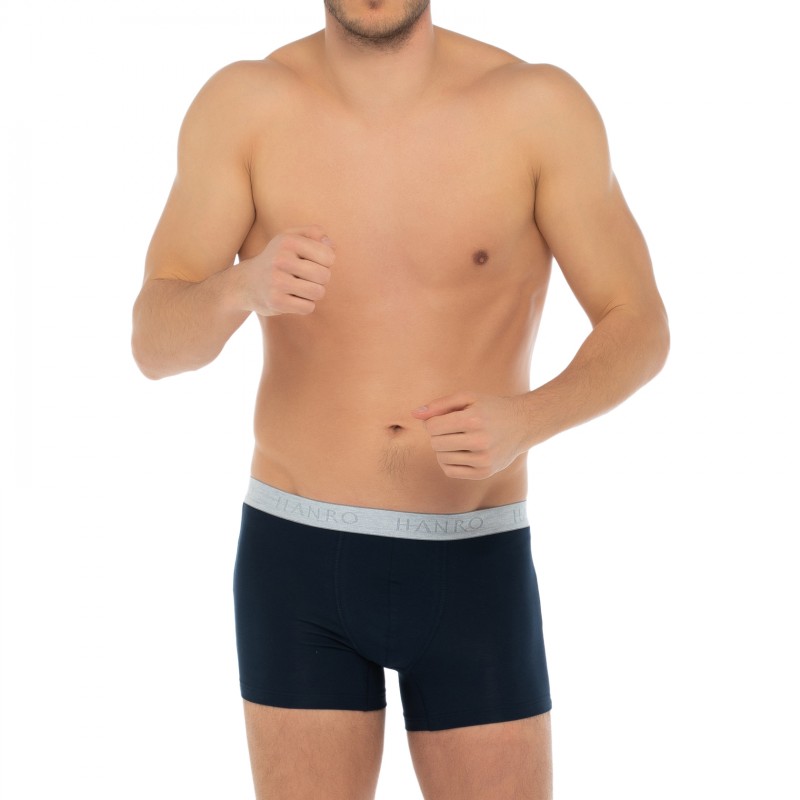 Hanro_2-erSet_Trunks_Blau&Grau