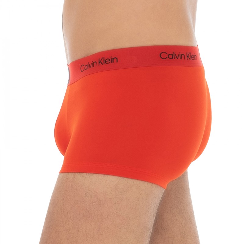 CalvinKlein_3-erSet_Trunks_Schwarz&Rot_gemustert
