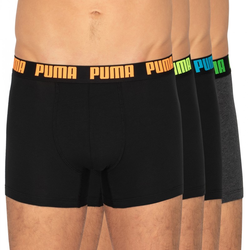 Puma_4-erSet_Boxer_Schwarz&Grau_mitverschiedenfarbigemWebbund