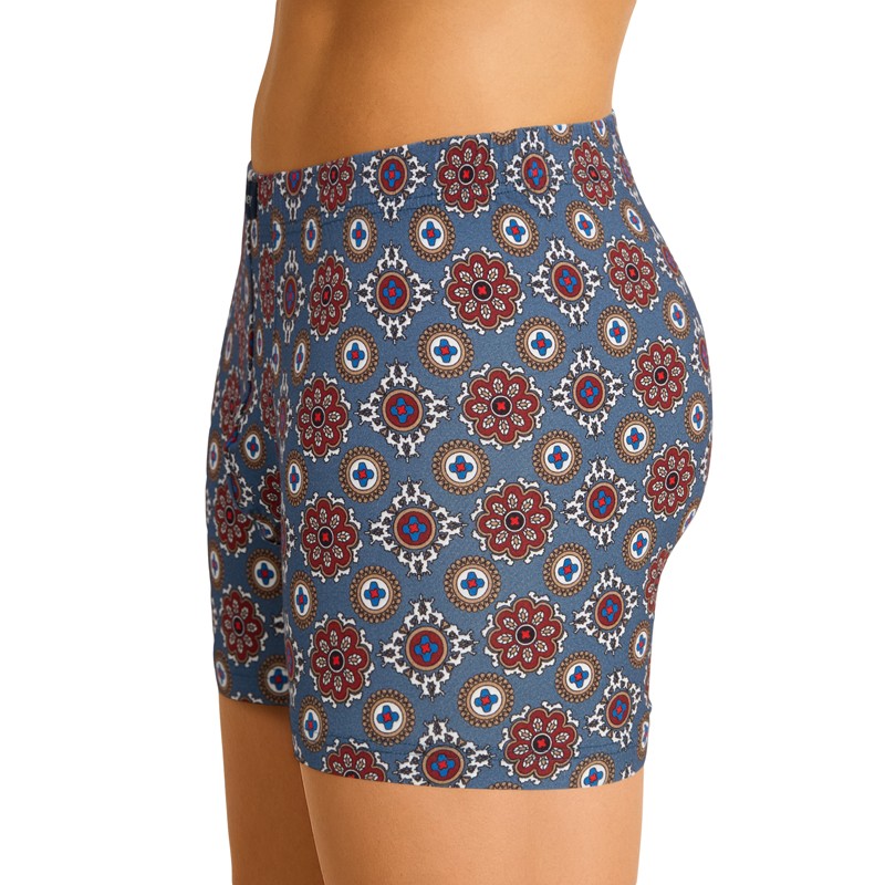 Boxerman_Mey_Trunk_Shorty_mehrfarbig_mit_Retro_Print