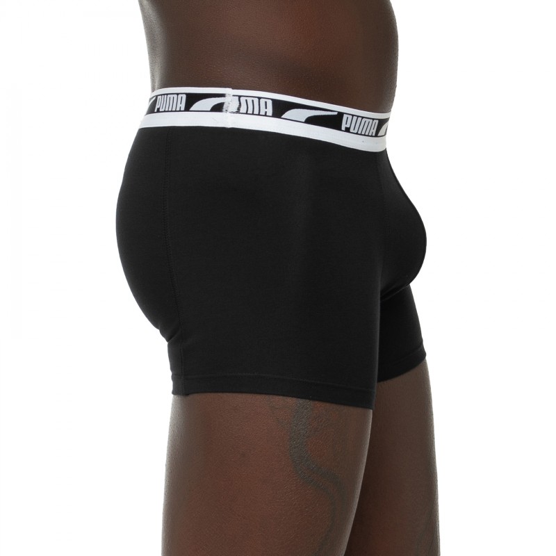 Boxerman_Herrenunterwäsche_Boxershorts_Puma_2-er Set_Logo Boxer_Grau Schwarz