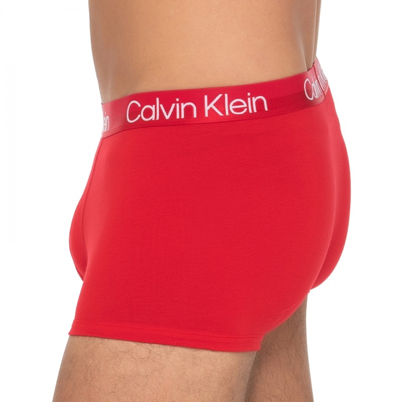 CalvinKlein_3-erSet_Trunks_Grau,Rot&Schwarz