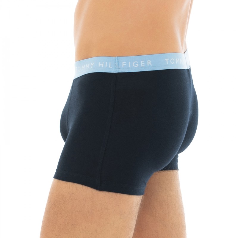 TommyHilfiger_3-erSet_Trunks_Dunkelblau_mitverschiedenfarbigemWebbund