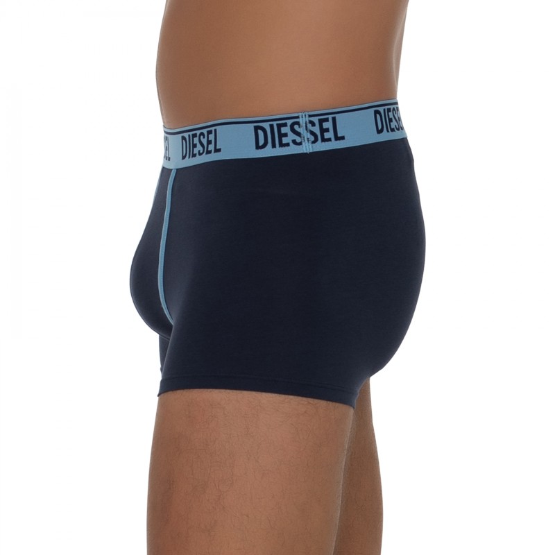 Boxerman_Herrenunterwäsche_Boxershorts_Diesel_2-er Set_Trunks_Dunkelblau Hellblau