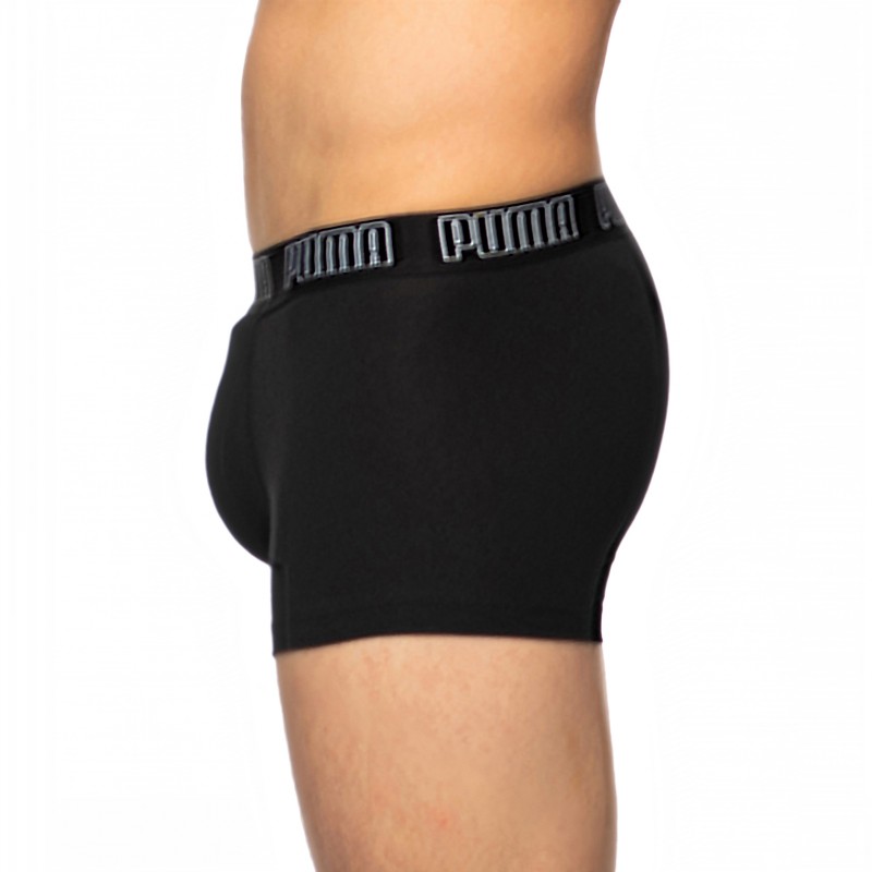 Boxerman_Herrenunterwäsche_Boxershorts_Puma_2-er Set_Basic Trunks_Schwarz